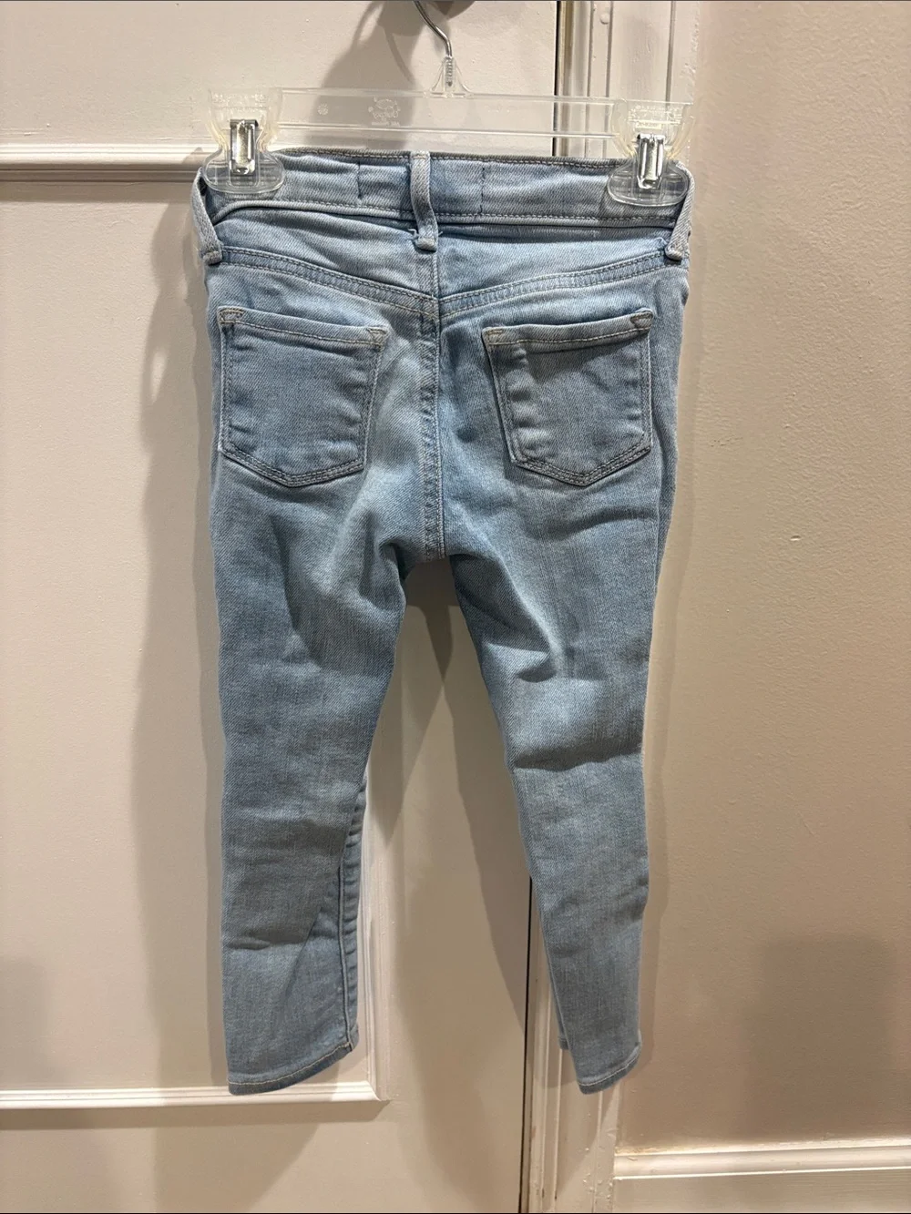 Old Navy Light Blue Skinny Jeans with Knee Distress